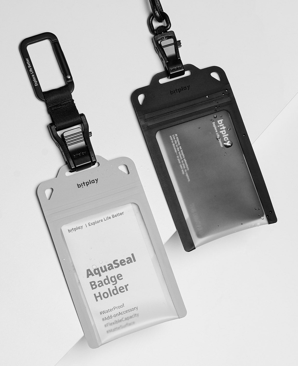 AquaSeal Badge Holder - Black