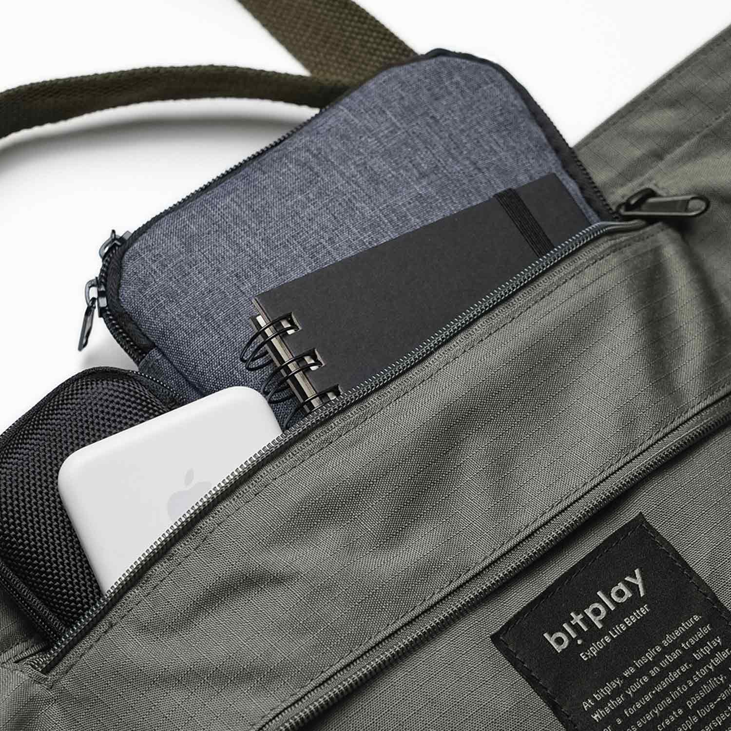 Weekender Canvas Tote 30L -Grey