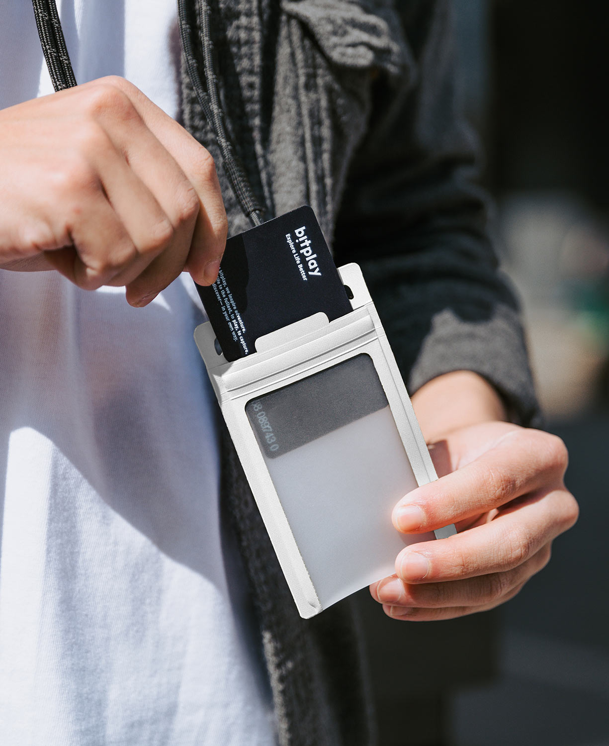 AquaSeal Badge Holder - Grey