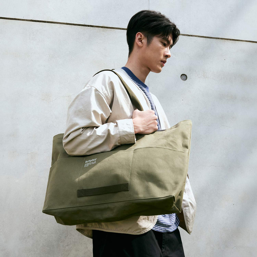 Weekender Canvas Tote 30L -Grey