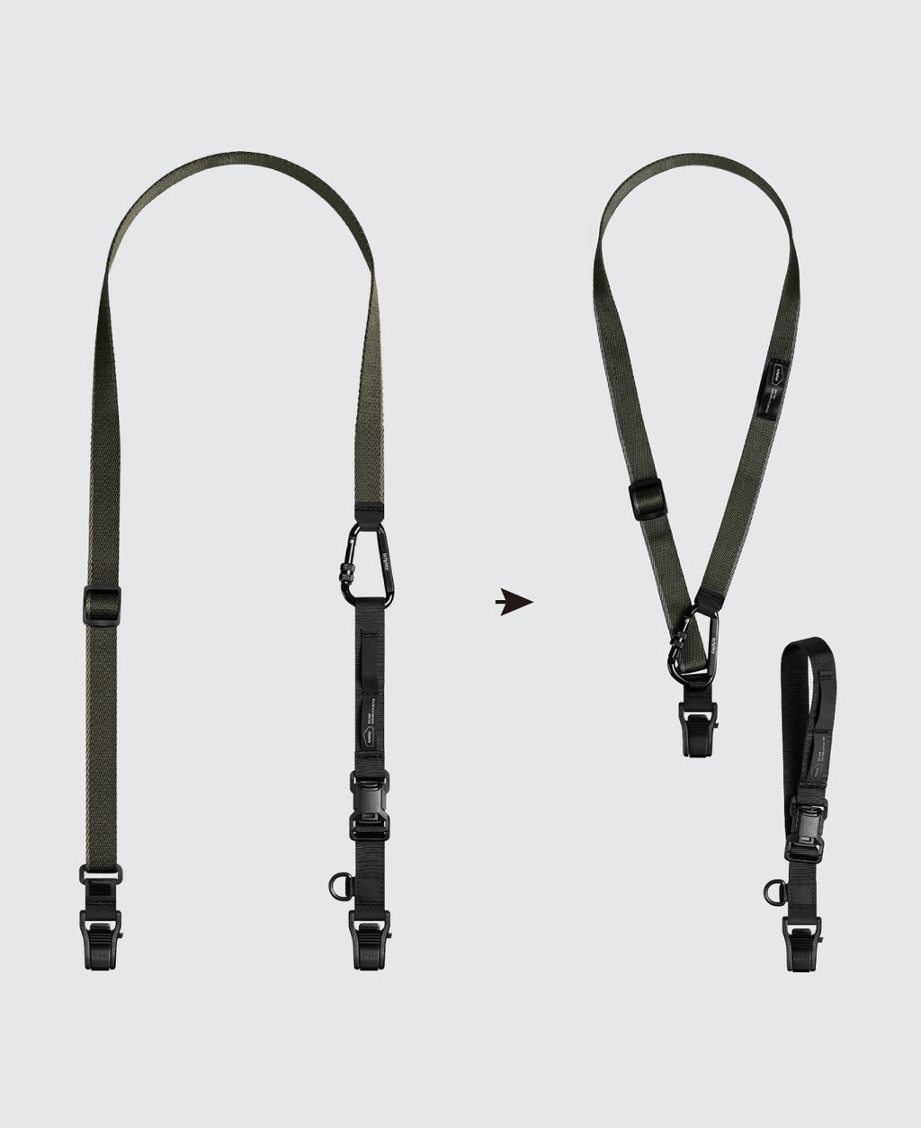 3-in-1 Multi-Use Strap- Moss Grey