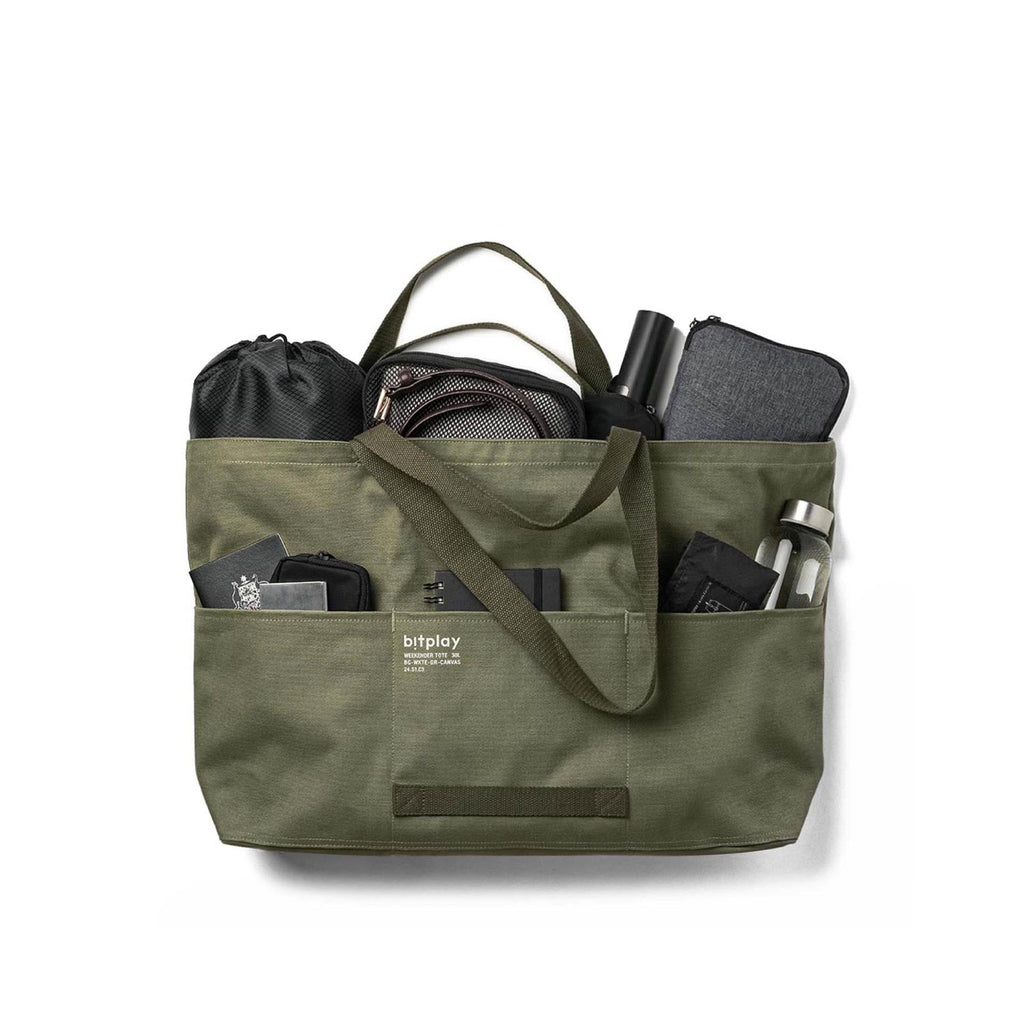 Weekender Canvas Tote 30L -Grey